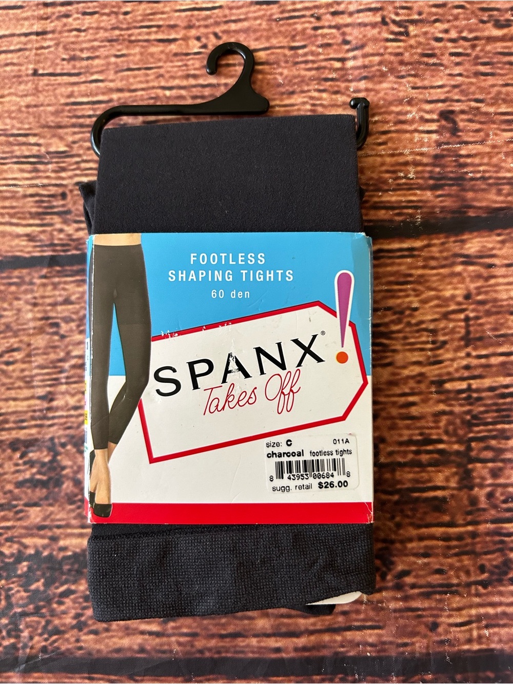SPANX Footless Shaping Tights in Charcoal — Women’s